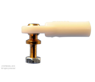 CHAPE A ROTULE V1, Ø5, M2/M2,5 COURTE 2pcs