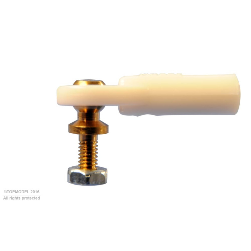 CHAPE A ROTULE V1, Ø5, M2/M2,5 COURTE 2pcs