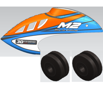 fuselage set-cosmic orange m2 v3 pro