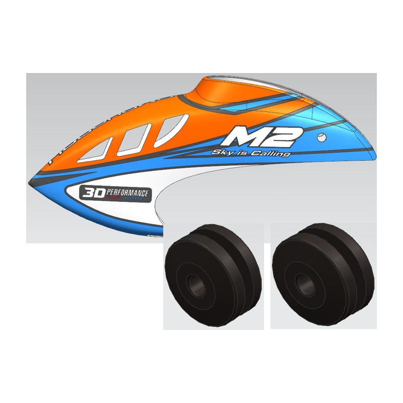 fuselage set-cosmic orange m2 v3 pro