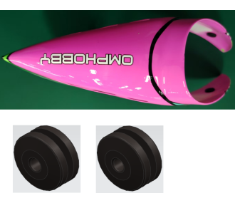omp m2 v3 pro fuselage- plasma pink