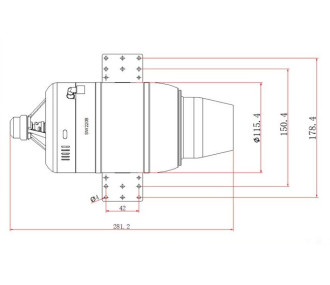 Turbine Swiwin 220B - 22Kg de poussée