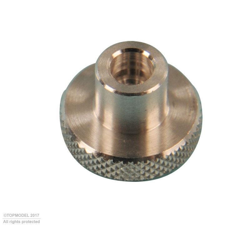ECROU ALUMINIUM MOLETE M5 4pcs