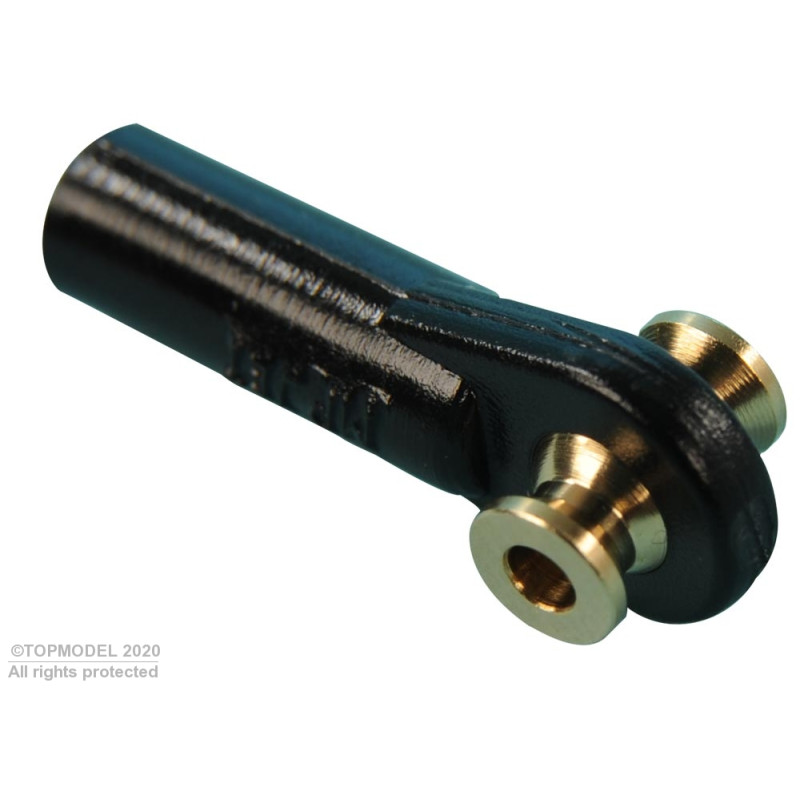 CHAPE A ROTULE V1, Ø5, M2/2 DOUBLE 6pcs