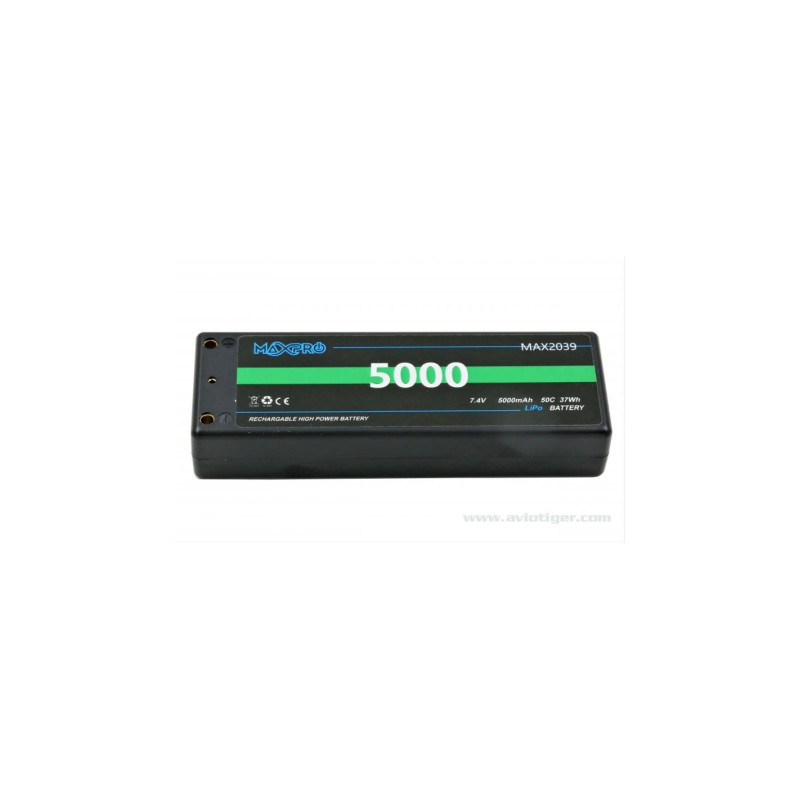 ACCU LIPO 7.4V 5000MAH 50C maxpro hard case