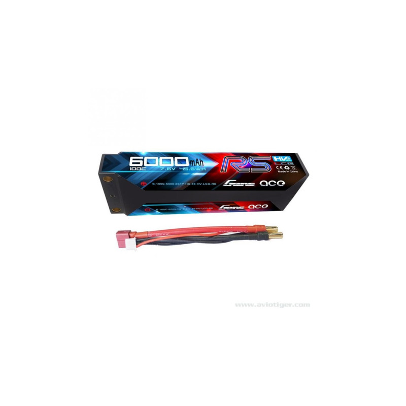 LIPO 100C 6000MAH 7.6V HardCase LCG gensace