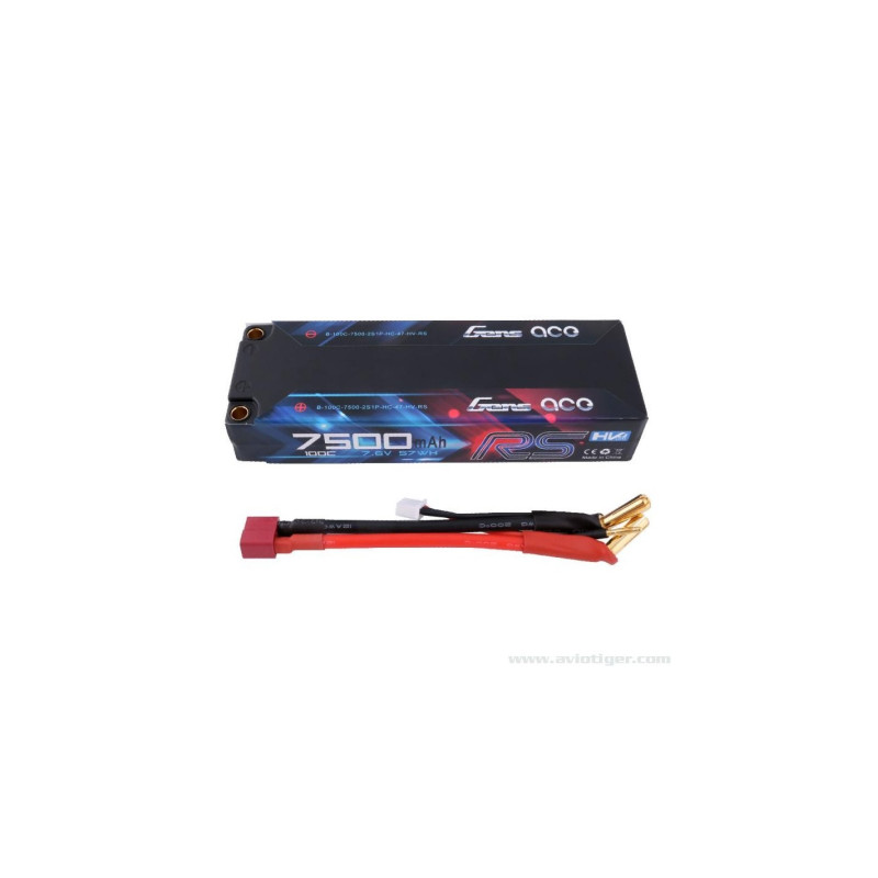 LIPO 100C 7500MAH 7.6V HC FT gensace