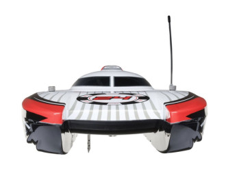 Blackjack 24" V2 Catamaran Brushless RTR, Vegas Offshore rouge et blanc