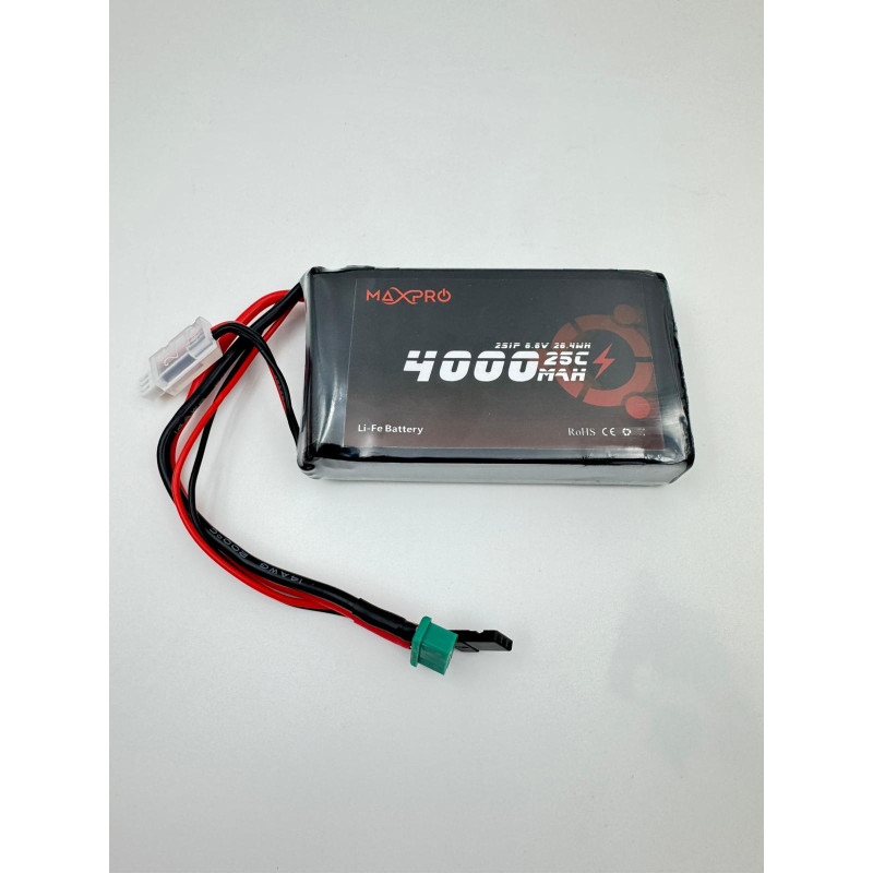 Batterie LiFe MaxPro 6.6V 4000mAh 25C JR/MPX
