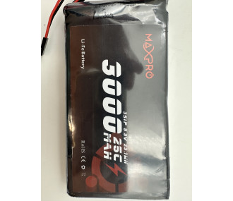 Batterie LiFe MaxPro 9.9V 3000mAh 25C JR/XT60