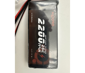 Batterie LiFe MaxPro 6.6V 2200mAh 25C JR/MPX