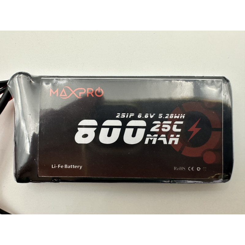 Batterie LiFe MaxPro 6.6V 800mAh 25C JR/XT30