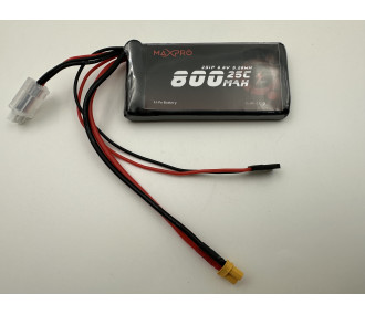 Batterie LiFe MaxPro 6.6V 800mAh 25C JR/XT30