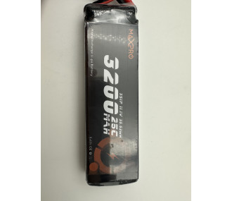 Batterie lipo MaxPro 3S 11.1V 3200mAh 25C prise XT60