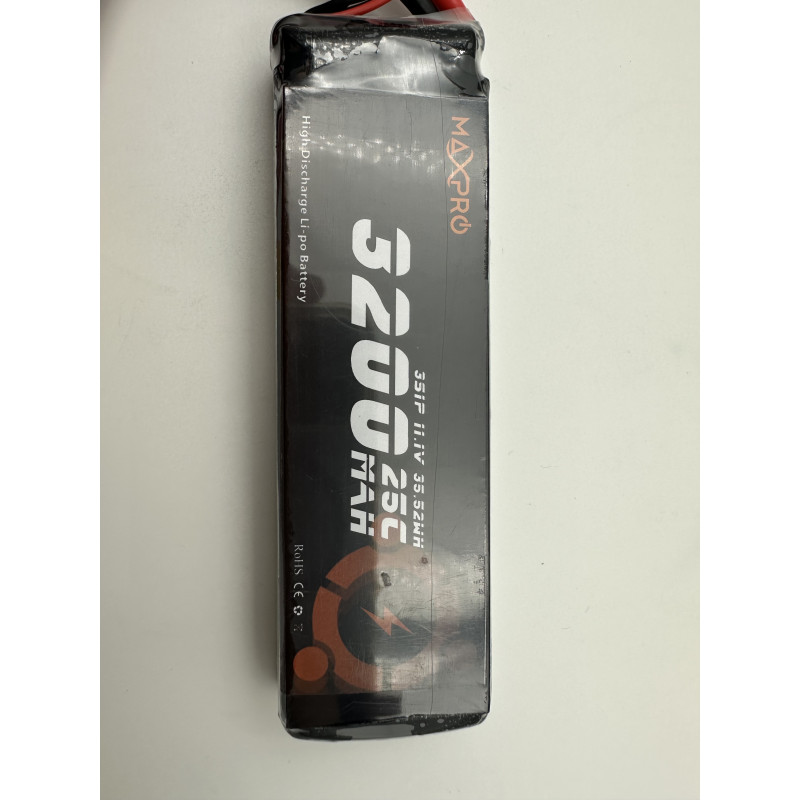 Batterie lipo MaxPro 3S 11.1V 3200mAh 25C prise XT60