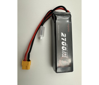 Batterie lipo MaxPro 3S 11.1V 2700mAh 25C prise XT60