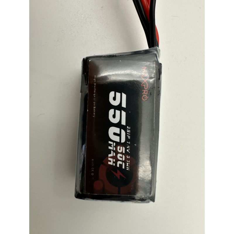 Batterie LiPo Max Pro 7.4V 550 mah en 50C JST-BEC