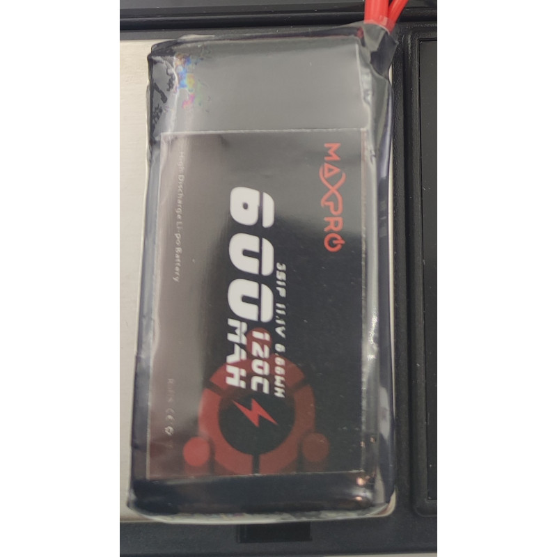 Batterie lipo 3S 11,1V 600mAh 120C prise XT60