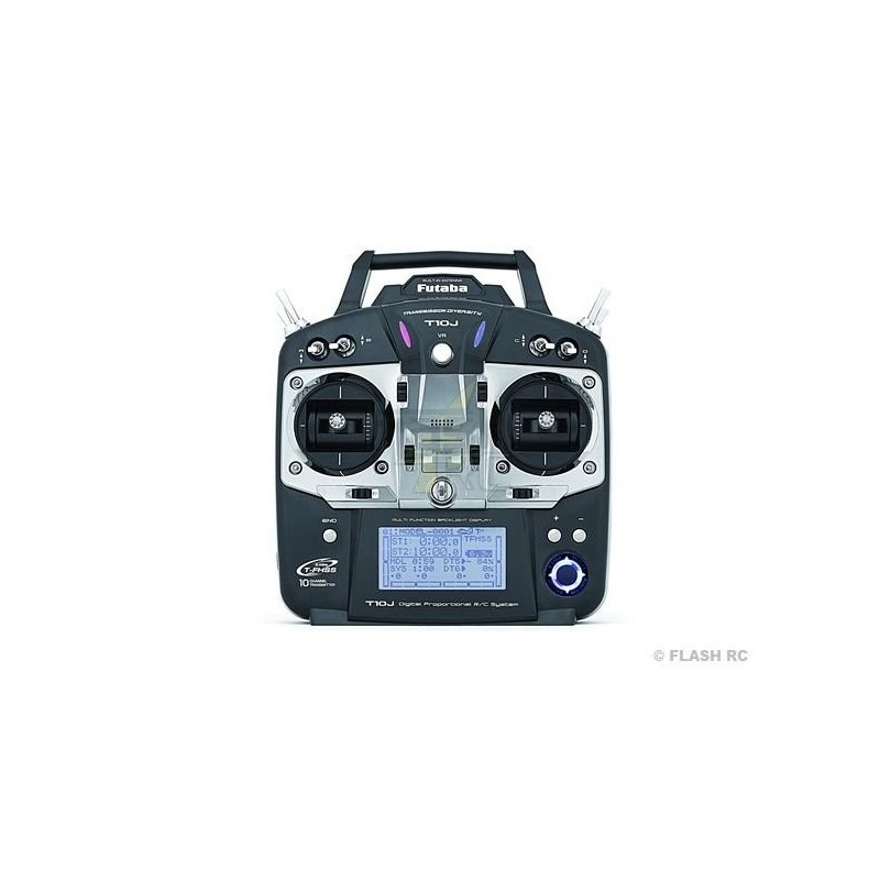 Radio Futaba T10J 10/8/0 2.4Ghz T-FHSS + R3008SB Mode 1( avec accu / chargeur )