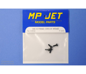 VIS 6 PANS CREUX M2x5 mm 4pcs