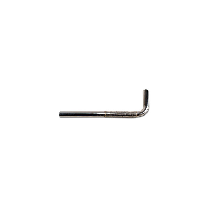 COUDE INOX L ø28mm AVEC FLEX