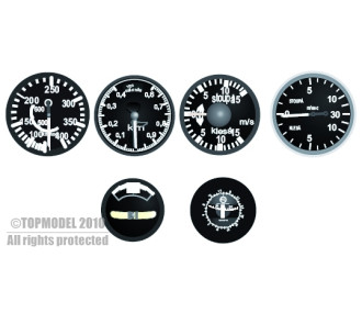 SET D'INSTRUMENTS PLANEURS ANCIENS TCHEQUE 1:5
