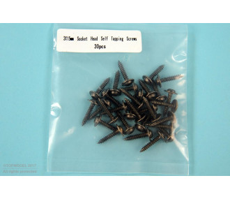 VIS AUTO-TARAUDANTE 3x15mm TETE Chc 30pcs