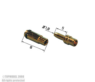 CONNECTEURS MP JET GOLD 1,8 2paires