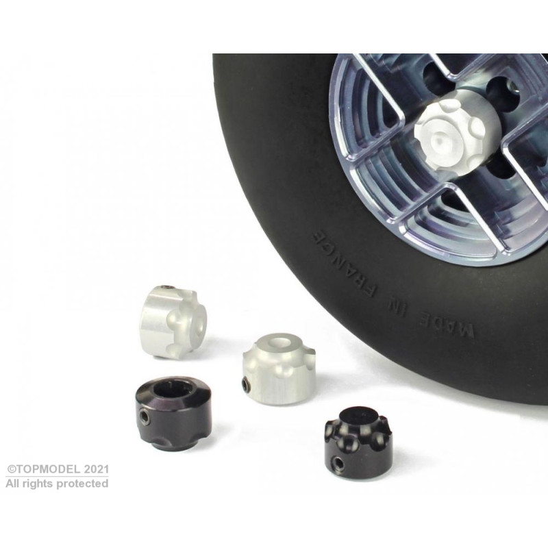 BAGUE ARRET ROUE BORGNE ALU ø6mm 4pcs