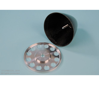 CONE Ø75mm CARBONE VIS CENTRALE