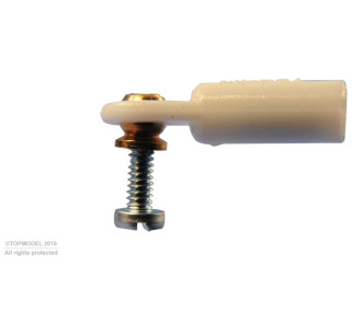 CHAPE A ROTULE V1, Ø3, M2/M1,6 COURTE 6pcs