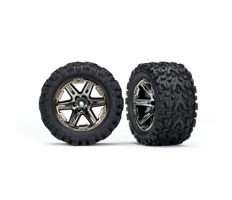 ROUES MONTEES COLLEES RXT CHROMEES NOIRES TALON X2