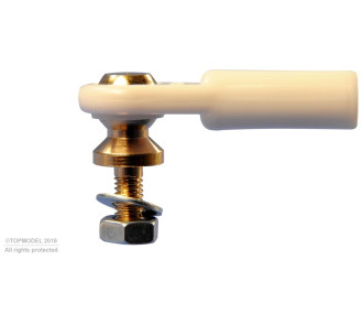 CHAPE A ROTULE V1, Ø7, M3/M3 COURTE 2pcs