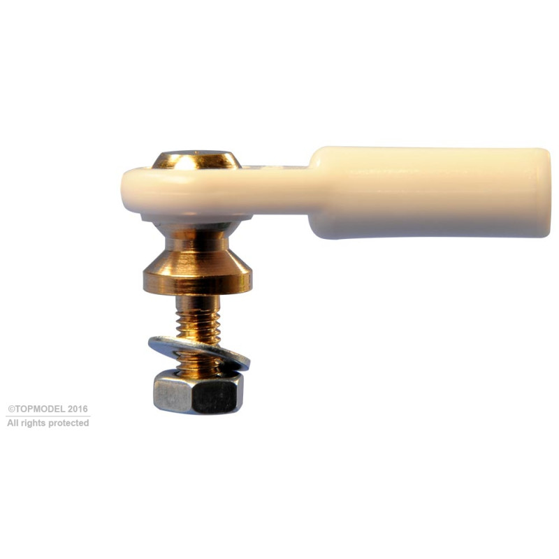 CHAPE A ROTULE V1, Ø7, M3/M3 COURTE 2pcs