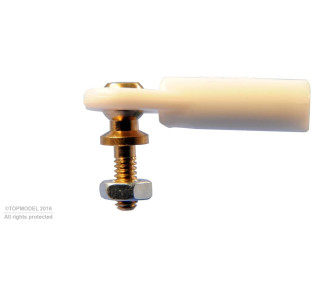 CHAPE A ROTULE V1, Ø4, M2/M2 COURTE 2pcs