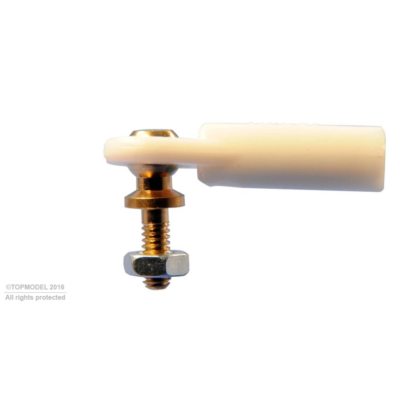 CHAPE A ROTULE V1, Ø4, M2/M2 COURTE 2pcs