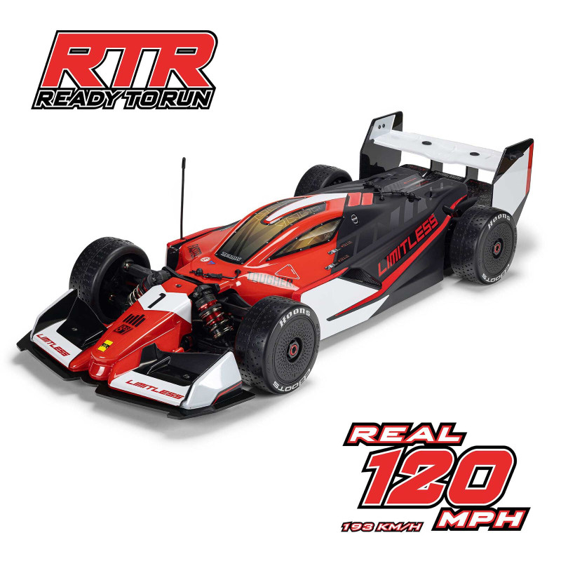 1/7 LIMITLESS 8S AVC 4X4 RTR Brushless Street Speed, Rouge/Noir - ARRMA