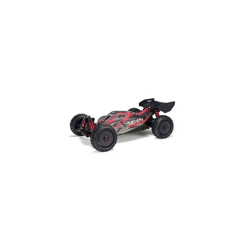 ARRMA Corpo verniciato con decalcomanie Typhoon 6S nero/rosso - ARA406120