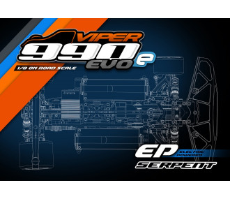 Serpent Viper 990E Evo 1/8 4wd EP