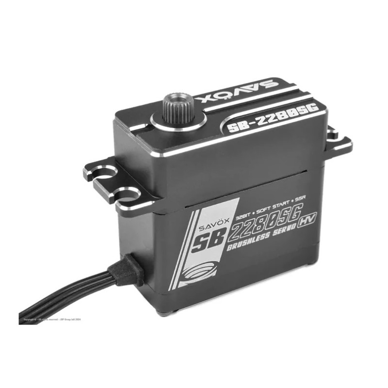 Servo numérique standard Alu Savox SB-2280SG (81g, 50kg.cm, 0.14s/60°)