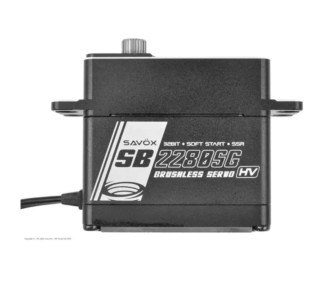Servo numérique standard Alu Savox SB-2280SG (81g, 50kg.cm, 0.14s/60°)