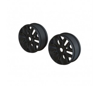 ARRMA 1/8 Buggy Wheel Black (2) - ARA510120
