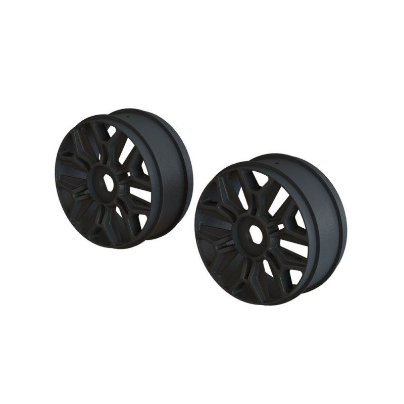 ARRMA 1/8 Buggy Wheel Black (2) - ARA510120