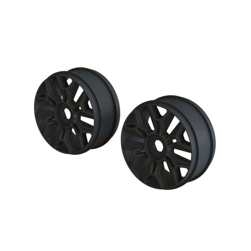 ARRMA 1/8 Buggy Wheel Schwarz (2) - ARA510120