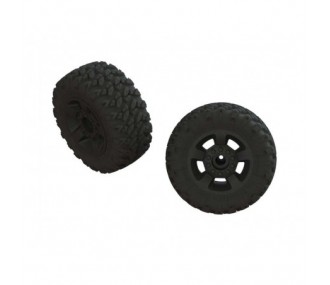 ARRMA dBoots  Ragnarok Mt  Tire Set Glued Black (2) - ARA550052
