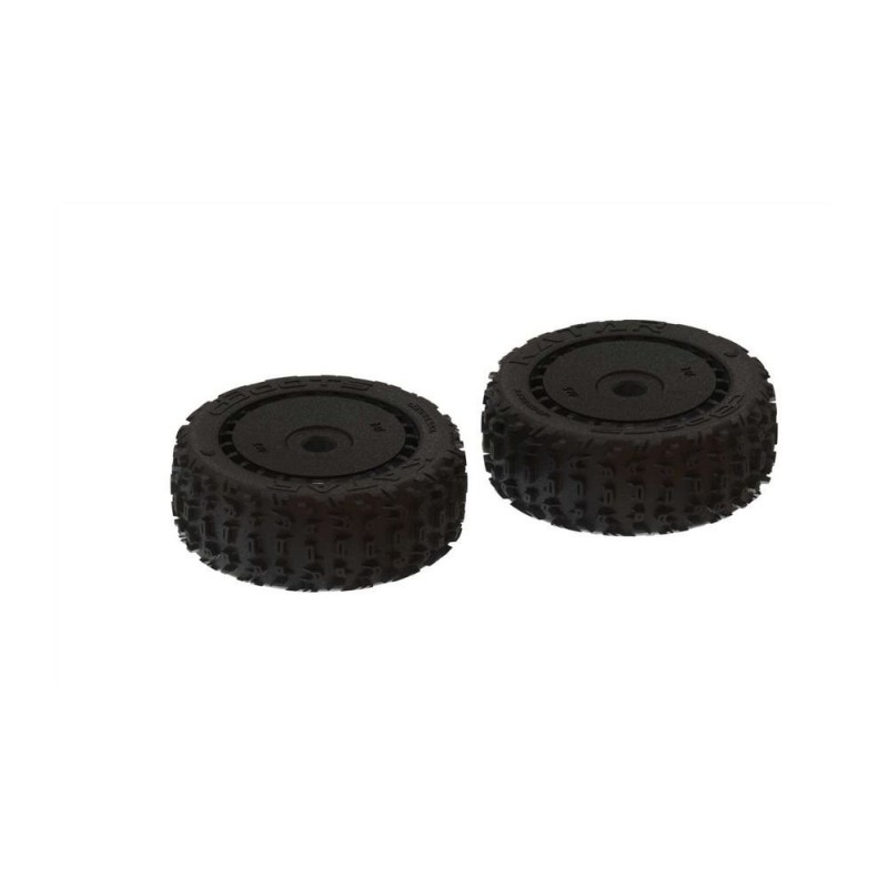 ARRMA dBoots  Katar B 6S  Tire Set Black - Pair - ARA550058