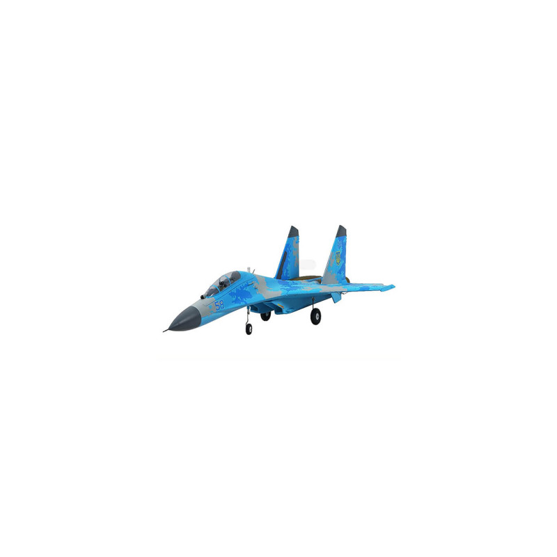 XFLY 750mm SU-27 EDF  TWIN 50mm JET - Camo bleu