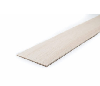Planche balsa 15/10 (ep. 1.50mm) 10x100cm AERONAUT