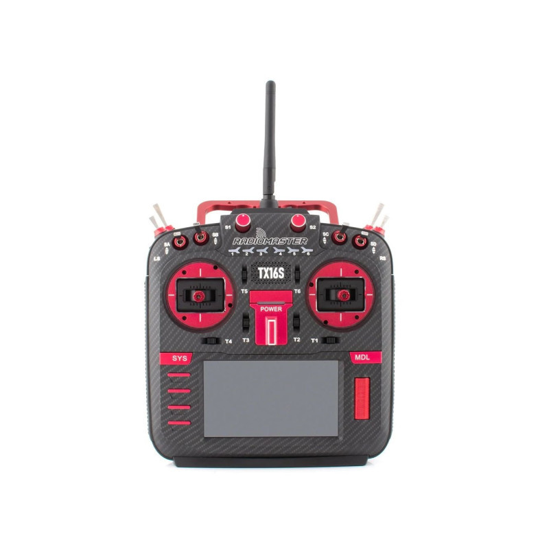RadioMaster TX16s MKII Red Manche AG01, ELRS 16ch 2,4GHz