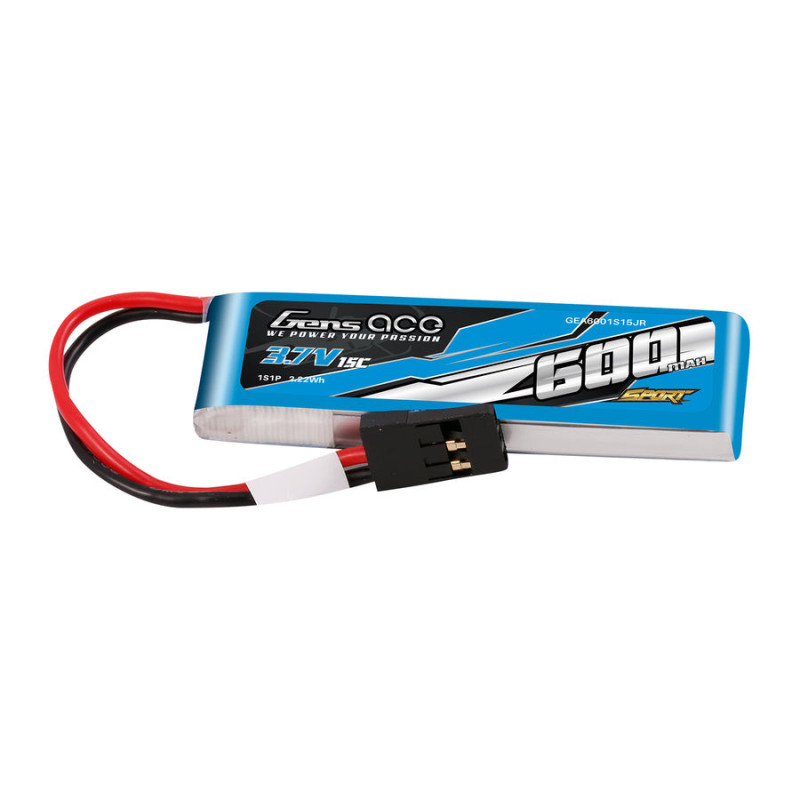 Batterie Gen ace lipo 1S 3.7V 600mAh 15C prise jr-3p 